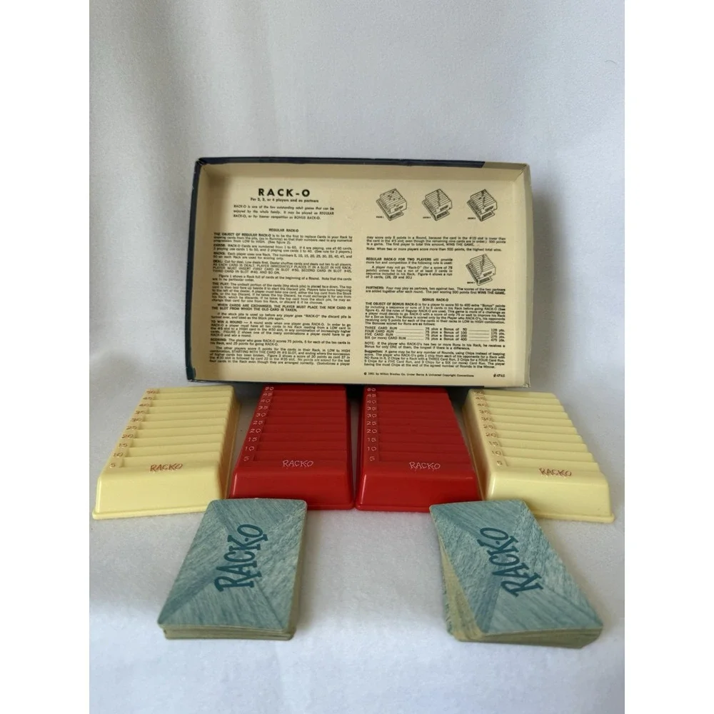 Vintage Rack-O Game Milton Bradley Complete 1966 Card Game MB 4765